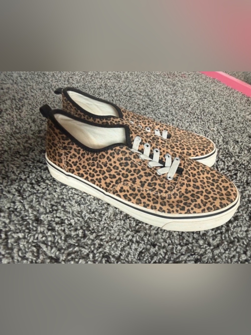 Old Navy Leopard Print Canvas Sneakers Size 4y